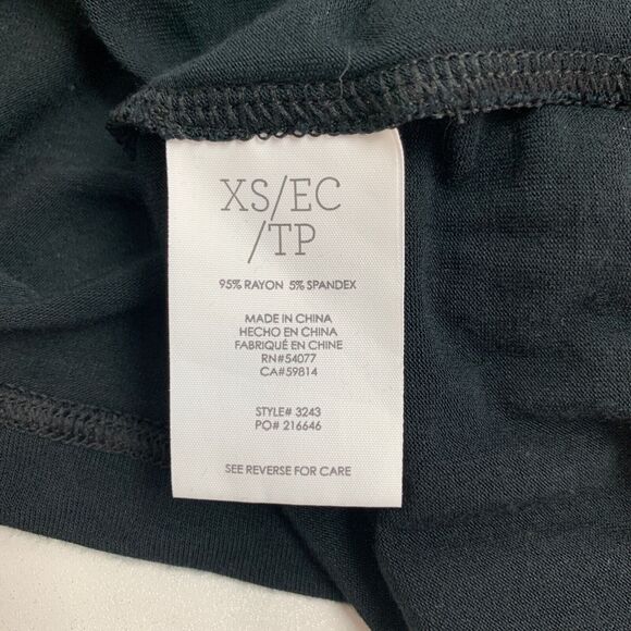 Cabi Tank Top Womens XS Extra Small Black Split Front Back Layered Beyond Tunic - Picture 11 of 15